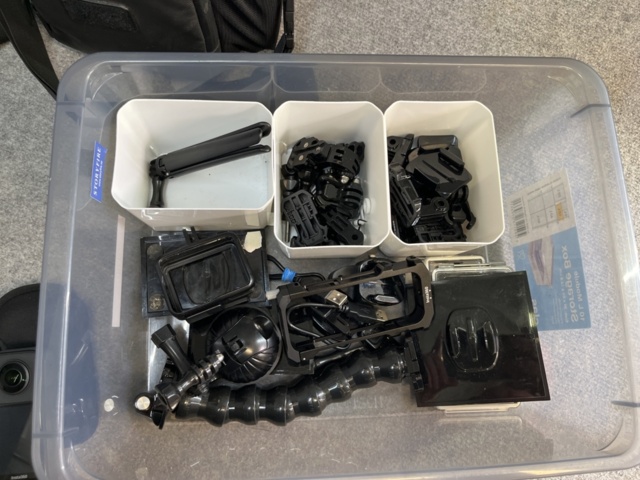 1239866-8 Collection of 2 GoPro cameras, 1 Insta360 camera, accessories and 2 drones