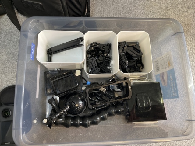 1239866-9 Collection of 2 GoPro cameras, 1 Insta360 camera, accessories and 2 drones