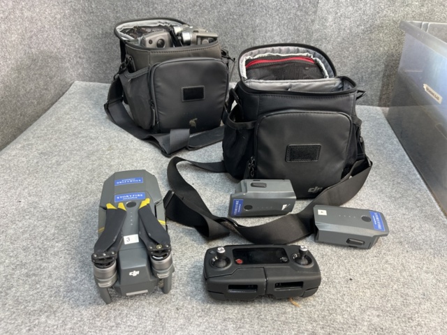 1239866-11 Collection of 2 GoPro cameras, 1 Insta360 camera, accessories and 2 drones