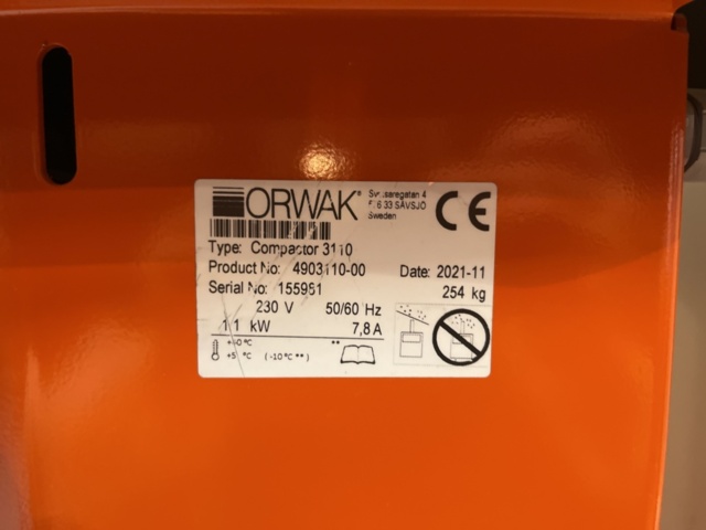1214997-6 Baler, Orwak Compact 3110