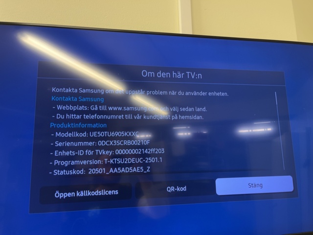 1215019-3 Smart-TV 50” samt mini PC - Samsung/Intel NUC