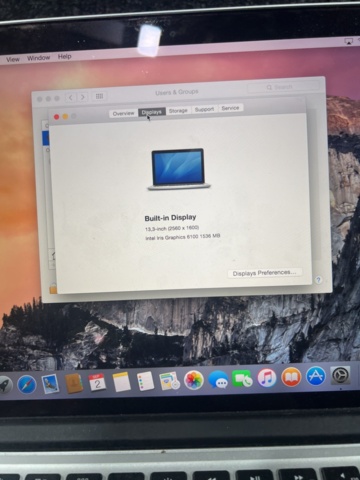 1244488-7 Laptop Apple MacBook Pro 13.3"