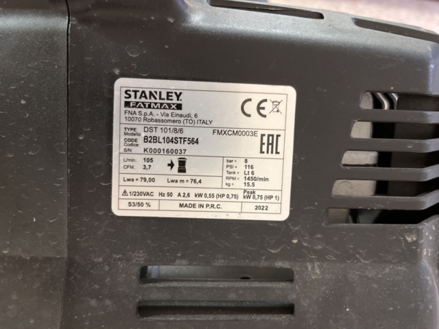 1215023-5 Compressor Stanley Fatmax DST 101/8/6 -2022