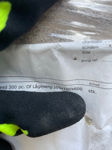 1224526-3 3 pallets lightweight concrete blocks, low energy 365 x 100 x 600