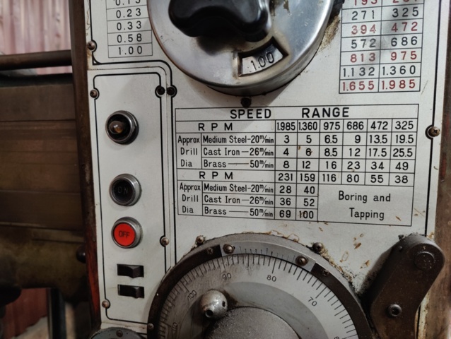 1246535-7 Radial drilling machine OOYA RE-1000
