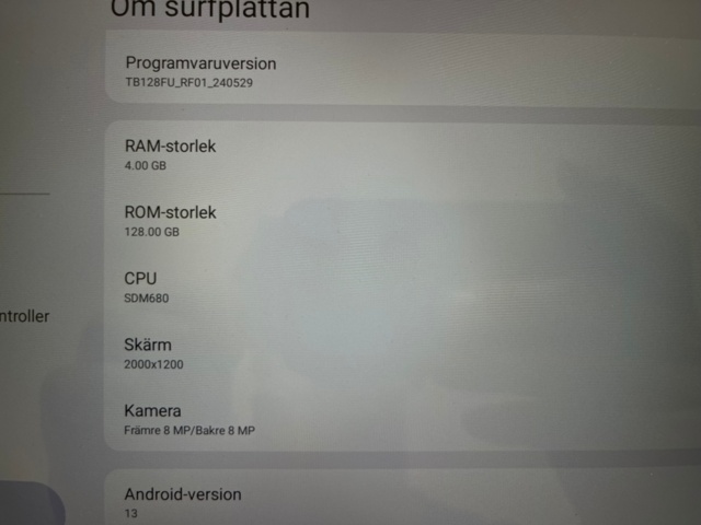 1248068-4 Surfplatta, Lenovo Tab M10 Plus 3rd gen