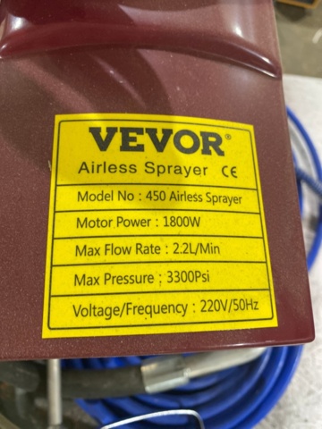 1226159-2 Paint sprayer Vevor 450