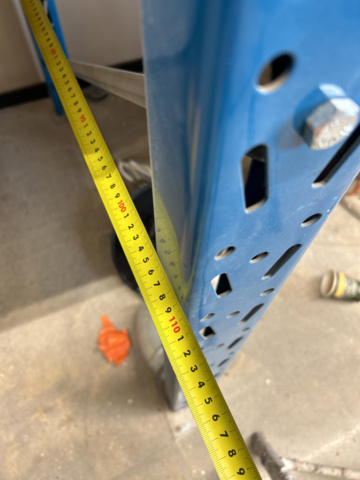 1235050-15 Pallet racking 4 sections with shelves