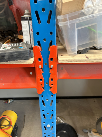 1235050-6 Pallet racking 4 sections with shelves