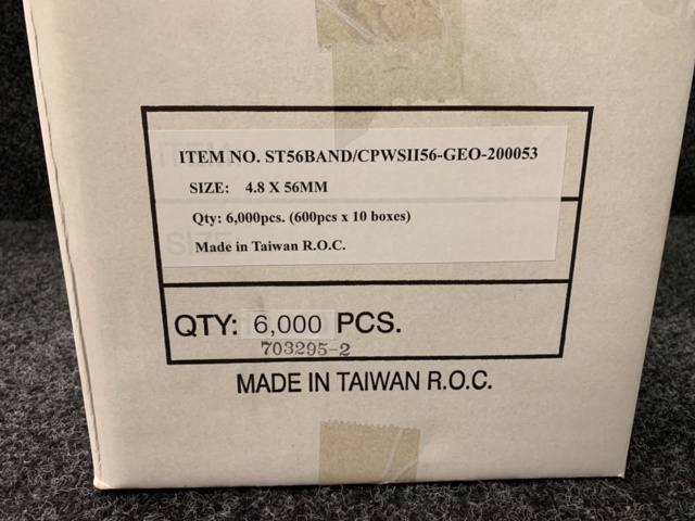 1245863-3 About 6,000 banded table screws 4.8x56 mm, Silver