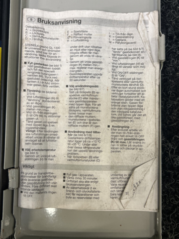 1248886-3 Gas soldering iron Steinel GL 1300