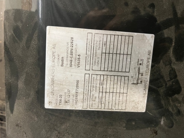 1088479-9 Motviktstruck UniCarriers TX4-20 - 2016