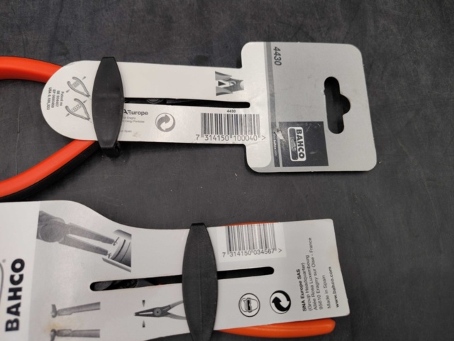 1250951-3 5 st Bahco tång - Frakt ingår