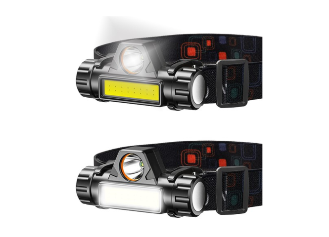 1251050-1 4 st Pannlampor 4i1 USB LED-strålkastare