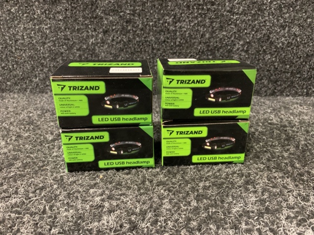 1251050-2 4 st Pannlampor 4i1 USB LED-strålkastare