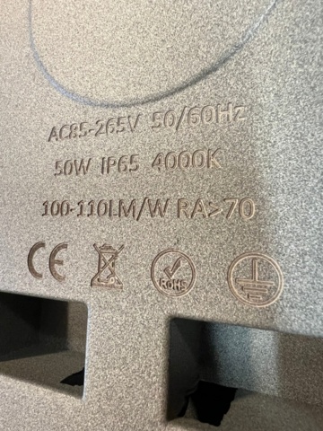 1252496-6 4 pieces of LED lamps for outdoor use 50W