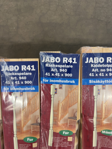 1252544-10 Staket Jabo överliggare, underliggare, räckespelare, ändstolpar