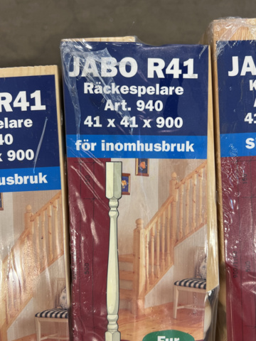 1252544-11 Staket Jabo överliggare, underliggare, räckespelare, ändstolpar