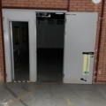 1253358-1 Steel door with a smaller and a larger door