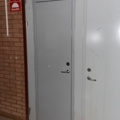 1253358-3 Steel door with a smaller and a larger door