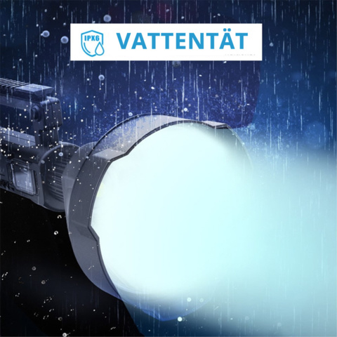 1253259-4 3 st ficklampor, 8000 mah powerbank, 35W - Frakt ingår