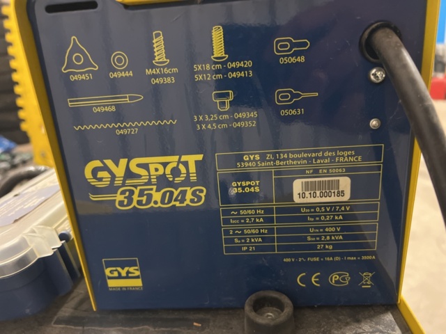 1180937-7 Spot welding - Gyspot 35.04S