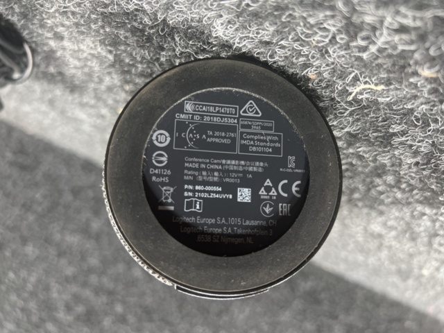 1180980-5 Conference camera Logitech Connect VR0013