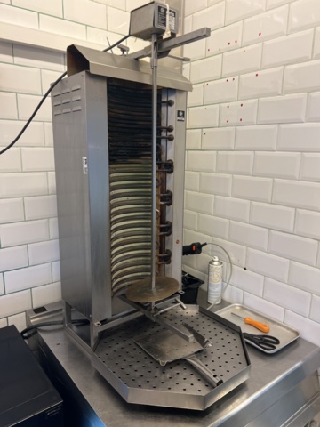 1244534-1 Kebab grill with kebab saw - Potis E 3-N