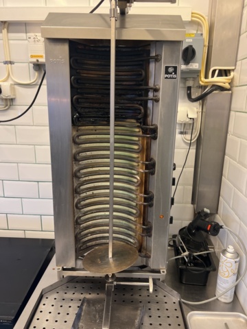 1244534-2 Kebab grill with kebab saw - Potis E 3-N