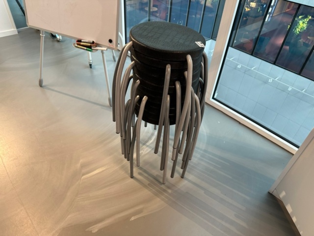 956648-1 11 stools Ikea 18557 vintage 1970s, stackable