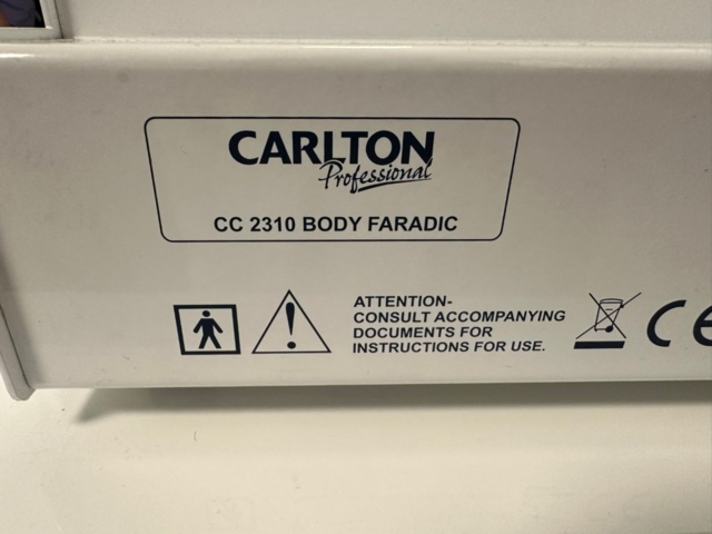 956690-4 Body faradic instrument Carlton CC 2310 Body Foradic, Rolling table Carlton Trolley