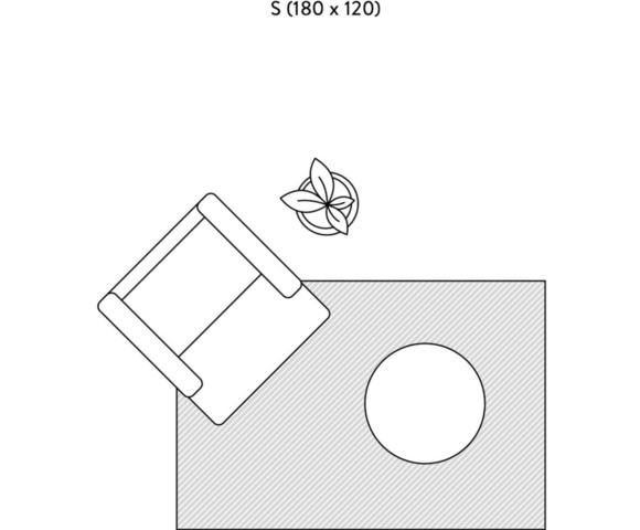 1247673-5 Westwing Alan wool rug hand tufted, W 120 x L 180 cm