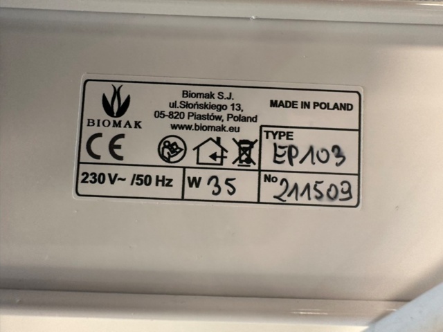956710-2 Epilator Biomak EP-103