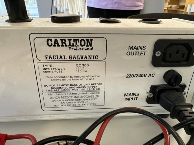 956721-2 Facial galvanic instrument Carlton CC306 Facial Galvanic