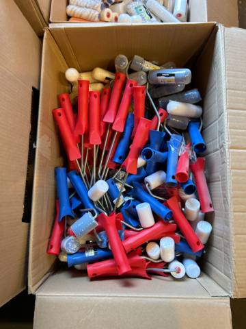 1248967-9 Stort parti med måleritillbehör