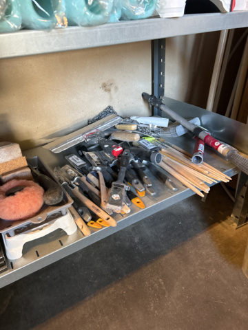 1248967-12 Stort parti med måleritillbehör