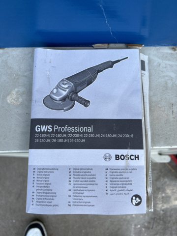 1248983-4 Angle grinder Bosch GWS 22-230 JH