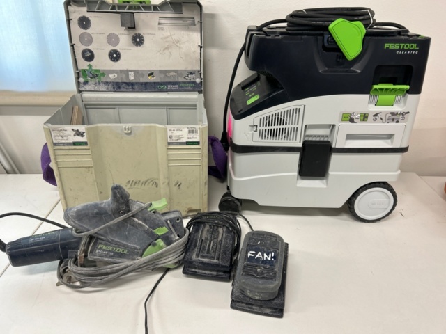 1225013-1 Sänksåg Festool, dammsugare Festool, laddare, batteri