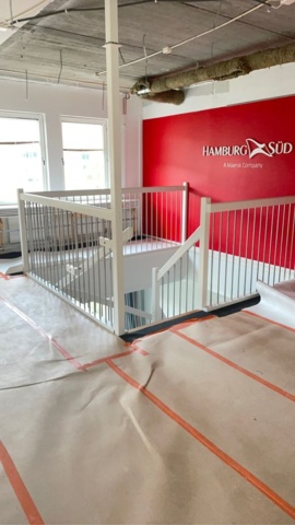 1253417-6 Angled staircase