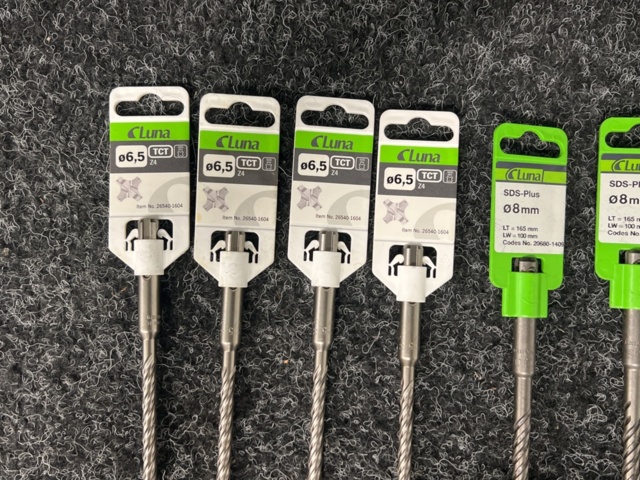 1254496-2 Assortment of Hammer Drill Luna SDS plus, 6.5 - 8mm