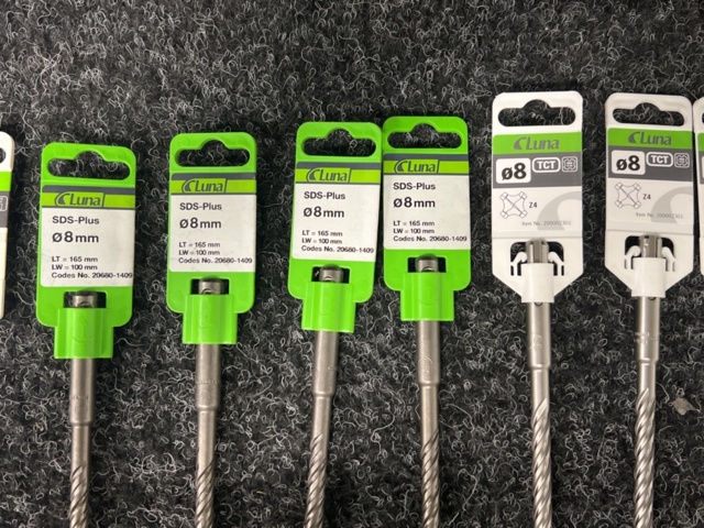 1254496-3 Assortment of Hammer Drill Luna SDS plus, 6.5 - 8mm