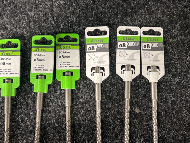 1254496-4 Assortment of Hammer Drill Luna SDS plus, 6.5 - 8mm