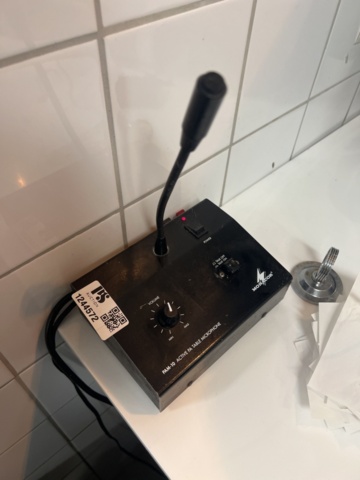 1244572-1 Table microphone Monacor PAM-10 with 2 speakers Veres Audio