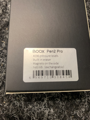 1093924-3 Pen for E-book Onyx BOOX Pen 2 Pro with eraser (black)