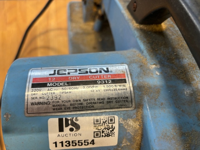 1135554-7 Jepson Dry cutter 9312 12"