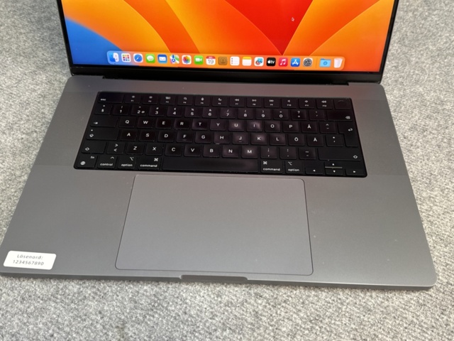 1239874-3 Apple MacBook Pro 16-tum (2023) med Apple M2 Pro, 32 GB RAM, 512 GB SSD