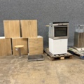 1258571-1 Disassembled kitchen with appliances