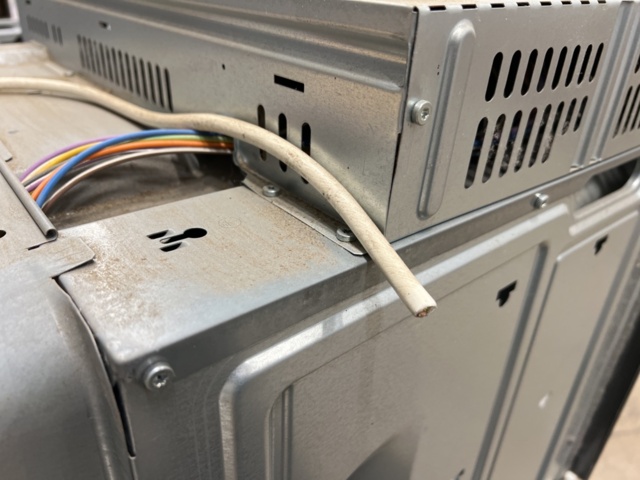 1258571-10 Disassembled kitchen with appliances