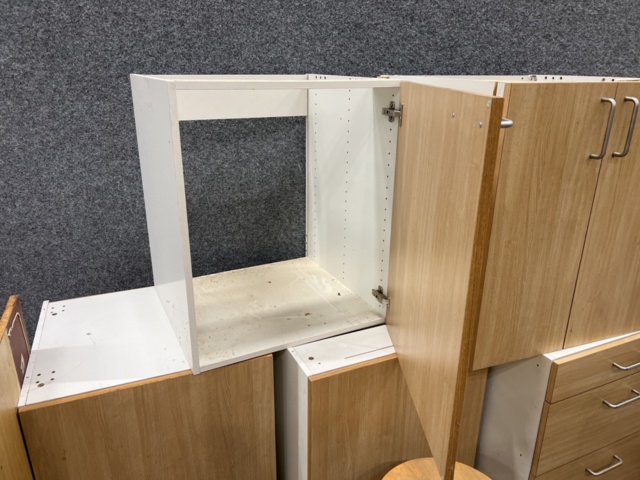 1258571-23 Disassembled kitchen with appliances