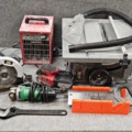 1224617-1 Table saw, fan heater, circular saw, pressure washer and more